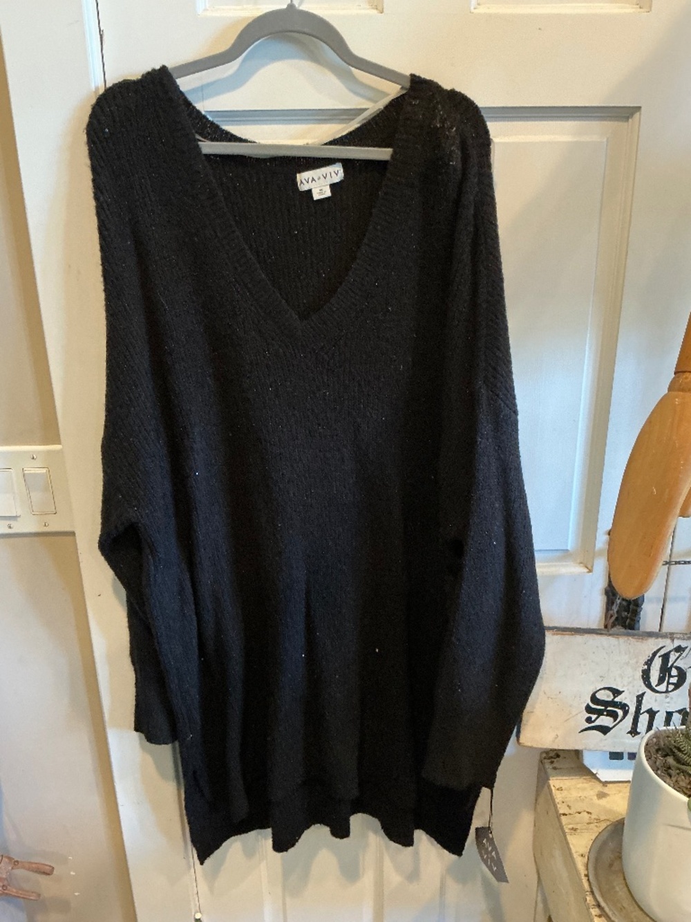 Ava Viv sparkle pullover sweater!  Brand new with tags!  Plus size 4x